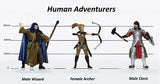 CHARACTERS OF ADV: HUMAN ADVENTURERS SET B (Special Order)