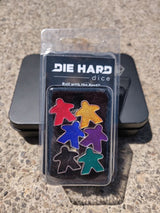 METAL MEEPLES SHINY PLATINUM SET OF 6 (Special Order)