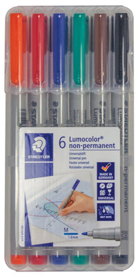 WATER SOLUBLE MARKERS: 6 COLOR PACK (Special Order)
