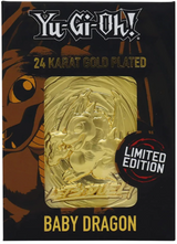YU-GI-OH! LIMITED EDITION 24K GOLD PLATED BABY DRAGON METAL CARD (Special Order)