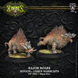 MINIONS RAZOR BOARS LT WARBEAST (2) BLISTER (Special Order)