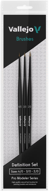 VALLEJO: NATURAL HAIR BRUSH DEFINITION SET (Special Order)