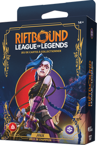 RIFTBOUND FRENCH LEAGUE OF LEGENDS TCG ORIGINS CHAMPION DECK JINX 4CT DISPLAY (Special Order)
