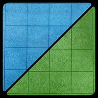 BATTLEMAT 1" SQUARE REVERSIBLE BLUE-GRN 26"X23.5" (Special Order)