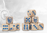 CONQUEST: SPIRES LOGO ON LUNAR MARBLED DICE 24CT (Special Order)