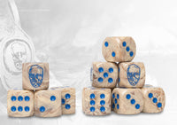 CONQUEST: SPIRES LOGO ON LUNAR MARBLED DICE (Special Order)