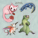 TEATIME ADVENTURES TEA PETS STICKER SET 1 (Special Order)