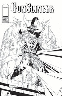 GUNSLINGER SPAWN #59 CVR B CARLO BARBERI B&W VARIANT (Special Order)