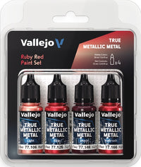 VALLEJO: TRUE METALLIC METAL RUBY RED PAINT SET (Special Order)
