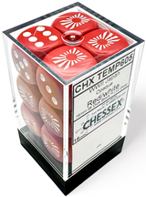 WWII JAPAN OPAQUE RED/WHITE 12D6 16MM DICE BLOCK (Special Order)