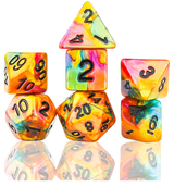 SD CELESTIAL RAINBOW GOLD DICE SET (Special Order)