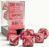 SPECKLED 7-DIE SET POLYHEDRAL LAVA STONE (Special Order)