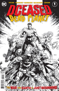 DCEASED DEAD PLANET #1 2ND PTG DAVID FINCH B&W VAR (Special Order)