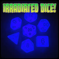 IRRADIATED GLOW IN THE DARK DICE (Pre-Order)