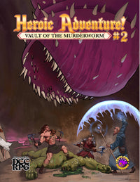 HEROIC ADVENTURE! #2 - VAULT OF THE MURDERWORM (DCC RPG) (Special Order)