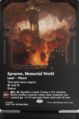 GATHERERS TAVERN MTG EDGE OF ETERNITIES SLABS KAVARON, MEMORIAL WORLD SLAB STANDEE (Special Order)
