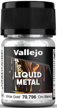 VALLEJO: LIQUID GOLD ALCOHOL BASE WHITE GOLD (35ML (Special Order)