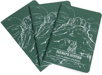 DUNGEON NOTES HERO'S JOURNALS 3PK GREEN (Special Order)