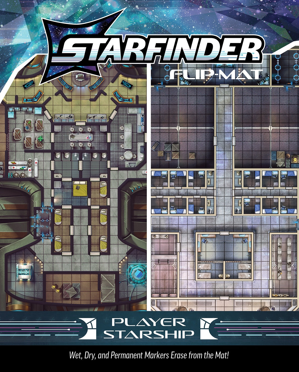 STARFINDER FLIP-MAT: PLAYER STARSHIP (Pre-Order)
