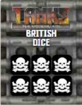 TANKS: MODERN BRITISH DICE SET (Special Order)