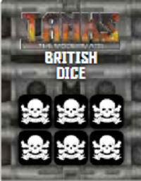 TANKS: MODERN BRITISH DICE SET (Special Order)