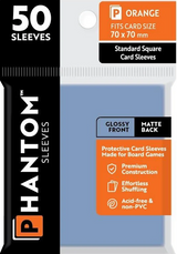 PHANTOM SLEEVES GLOSS/MATTE ORANGE SIZE (70MM X 70MM) 50CT (Special Order)