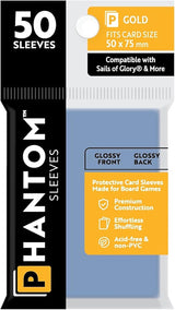 PHANTOM SLEEVES GLOSS GOLD SIZE (50MM X 75MM) 50CT (Special Order)