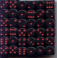 OPAQUE 36D6 BLACK/RED 12MM (Special Order)