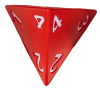 FOAM DICE D4 RED (Special Order)