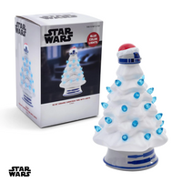 HOLIDAY LIGHT UP CERAMIC CHRISTMAS TREE 6” STAR WARS R2D2 (Special Order)