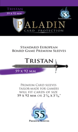 B&D PALADIN PREMIUM SLEEVES STANDARD EURO TRISTAN 59MM X 92MM 55CT (Special Order)