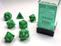 OPAQUE 7-DIE SET GREEN/WHITE (Special Order)