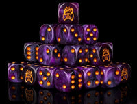 Conquest, Old Dominion Faction Dice on Translucent Purple w/ Gold Pips Dice (PBW8523) (Special Order)