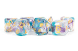RESIN 7 DICE SET UNICORN FANCY FAE 16MM (Special Order)