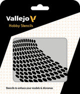 VALLEJO: HOBBY STENCIL DISTORTED HONEYCOMB (Special Order)