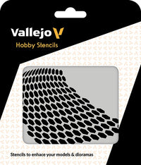 VALLEJO: HOBBY STENCIL DISTORTED HONEYCOMB (Special Order)