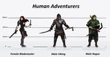 CHARACTERS OF ADV: HUMAN ADVENTURERS SET C (Special Order)