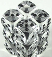 TRANSPARENT 12D6 CLEAR/BLACK 16MM ROUND CORNERED (Special Order)