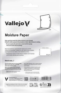 VALLEJO: WET PALETTE MOISTURE PAPER SHEETS 30CT (Special Order)