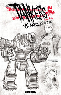 TANKERS VS ANCIENT ALIENS #4 (OF 4) CVR C JUAN JOSE RYP DESIGN VAR (Special Order)