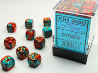 GEMINI 36D6 RED-TEAL/GOLD 12MM (Special Order)
