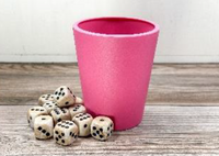 FLEXIBLE DICE CUP PINK (Special Order)