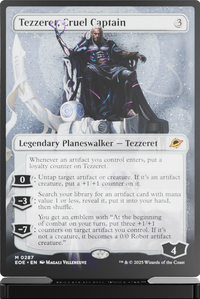 GATHERERS TAVERN MTG EDGE OF ETERNITIES SLABS TEZZERET, CRUEL CAPTAIN SLAB STANDEE (Special Order)