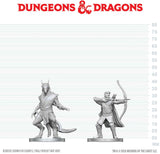 DND UNPAINTED MINIS WV29 ELF RANGER & DRAGONBORN MONK (Special Order)
