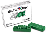 UP DICE GRAVITY D6 EMERALD 2 DICE SET (Special Order)