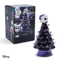 HOLIDAY LIGHT UP CERAMIC CHRISTMAS TREE 6” DISNEY NIGHTMARE BEFORE CHRISTMAS JACK SKELLINGTON (Special Order)