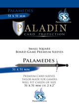 B&D PALADIN PREMIUM SLEEVES SMALL SQUARE PALAMEDES 51MM X 51MM 55CT (Special Order)