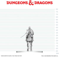 DND UNPAINTED MINIS WV29 NIMBLEWRIGHT STEED WITH RIDER (Special Order)