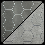 BATTLEMAT 1" HEX REVERSIBLE BLACK-GREY 26"X23.5" (Special Order)