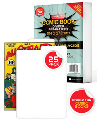 ER EVORETRO REMETS COMIC BOOK DIVIDER 28PT WHITE 25-PACK (Special Order)
